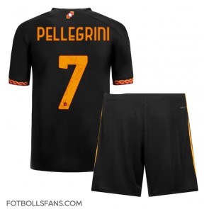AS Roma Lorenzo Pellegrini #7 Replika Tredje Tröja Barn 2023-24 Kortärmad (+ Korta byxor)